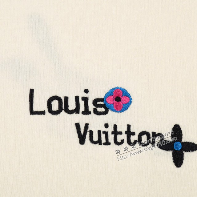 Louisvuitton路易威登Lv專門店2023SS新款刺繡T恤 男女同款 tzy2757